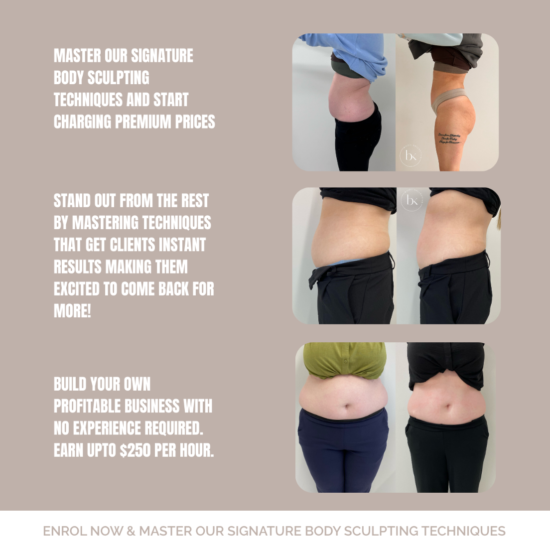 1 DAY IN PERSON BODY SCULPTING COURSE